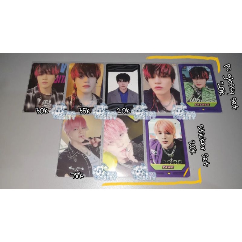 Jeno Matching Card Game Sticker Set