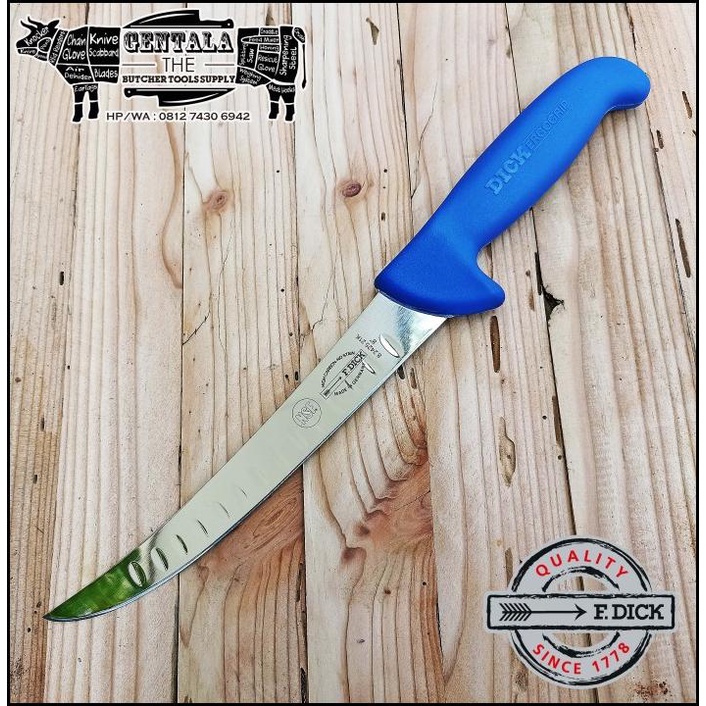 Peso - Pisau Saltbae F. Dick Breaking Butcher Knife 21Cm Fluted Blade