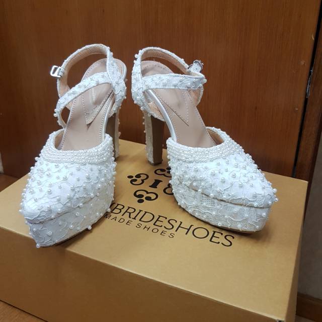 Preloved Customised Wedding Shoes Innoth Bride Shoes Shopee