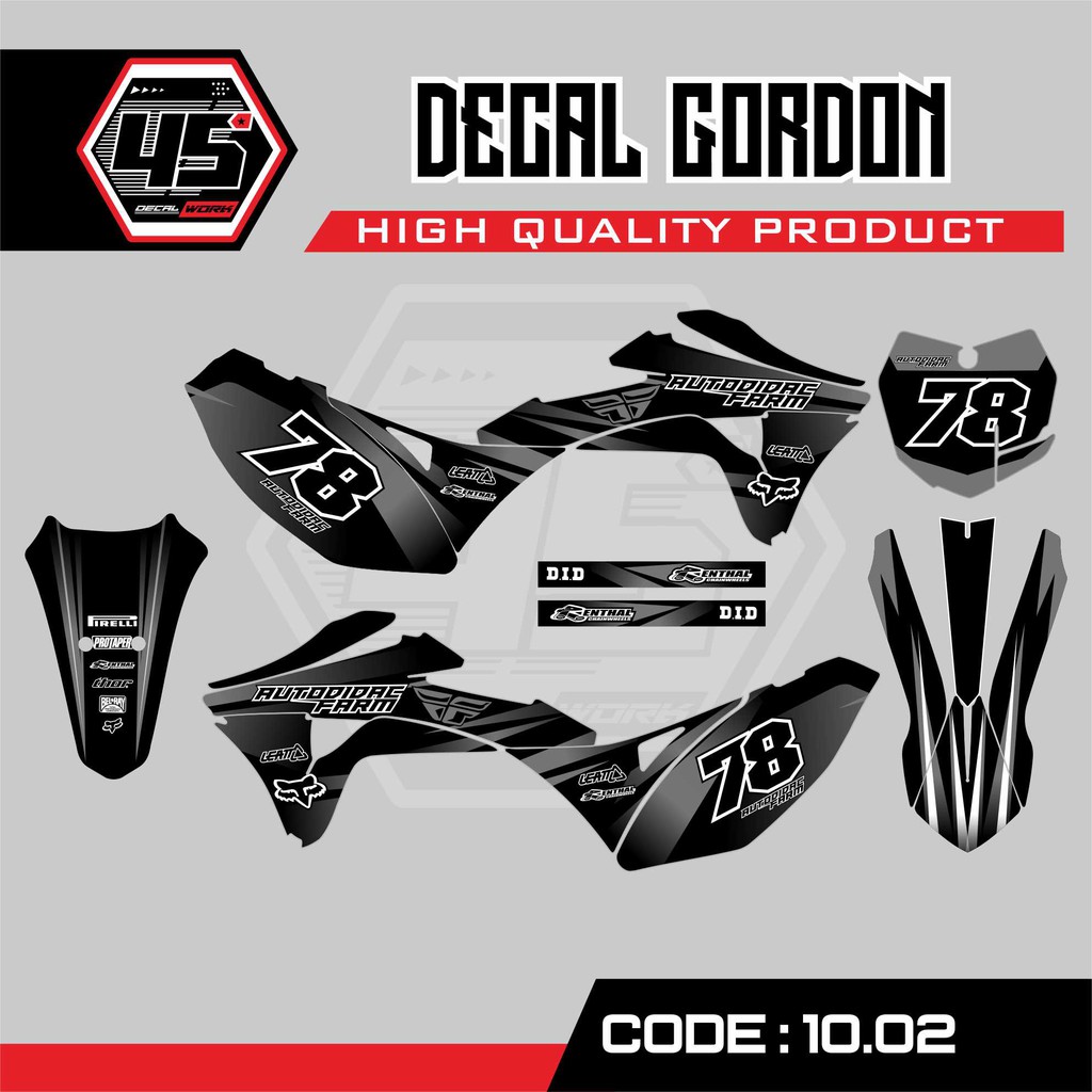 DECAL KLX GORDON FULL BODY SIMPEL