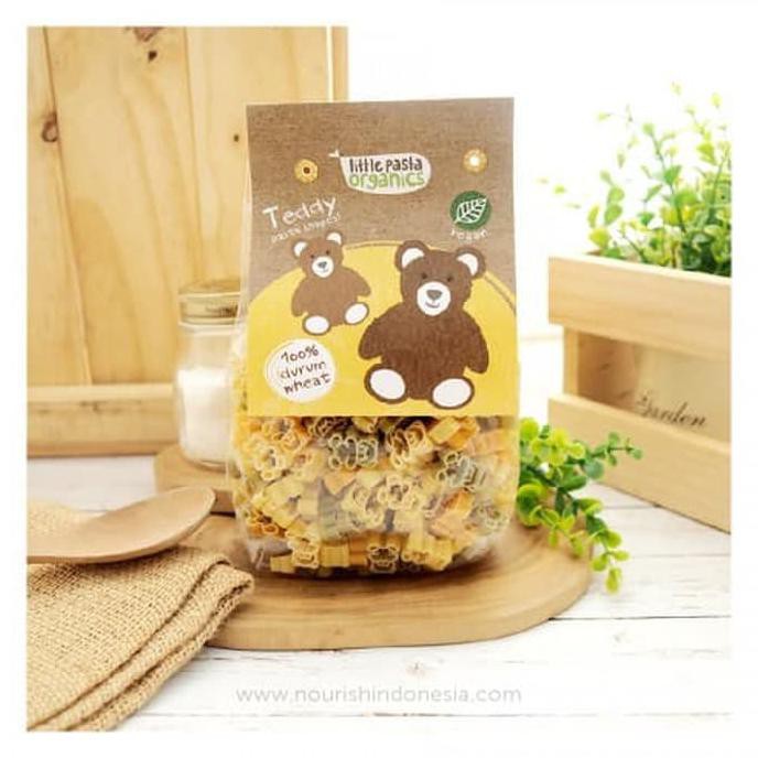 

LITTLE PASTA ORGANICS TEDDY SHAPED PASTA (SPINACH & TOMATO) (250G)