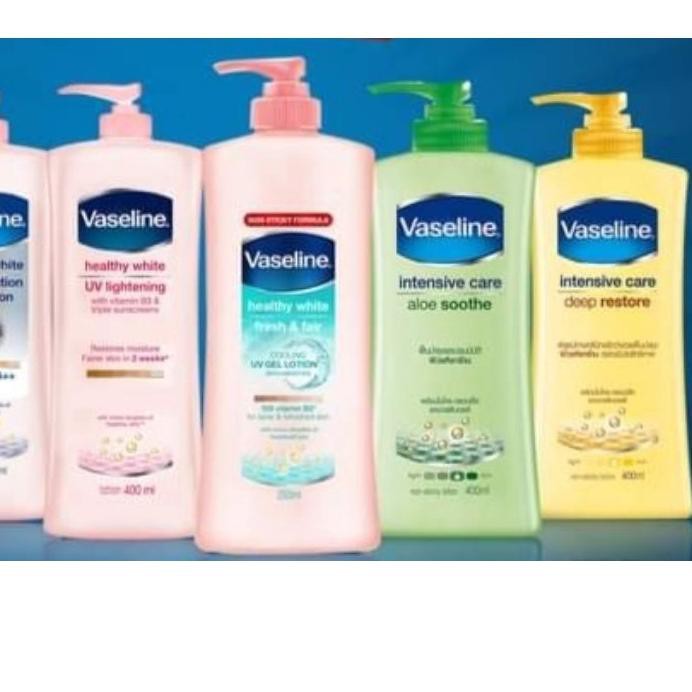 Murah (400 ml) Vaseline healthy white body lotion, qlt....