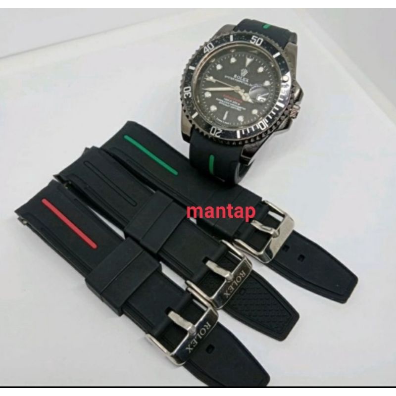 STRAP TALI rubber rolex tali jam tangan rolex rubber silikon rolex jam rolex