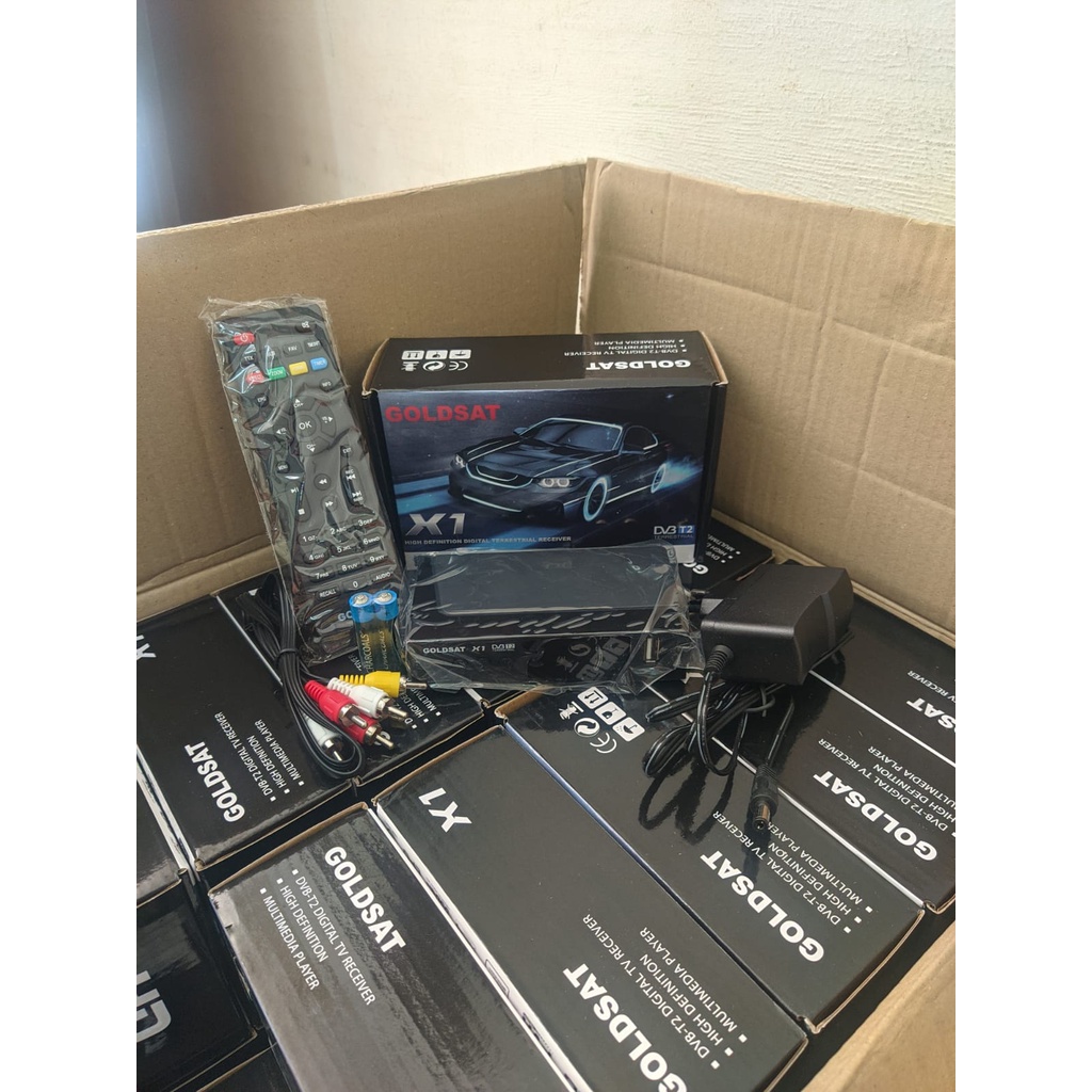STB TV DIGITAL STB Set Top Box TV Digital GOLDSAT X1 DVB-T2 STB Terrestrial Receiver terbaik tabung 