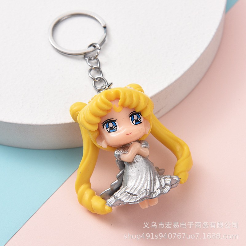 KCSM usagi chibiusa sailor moon figure gantungan kunci