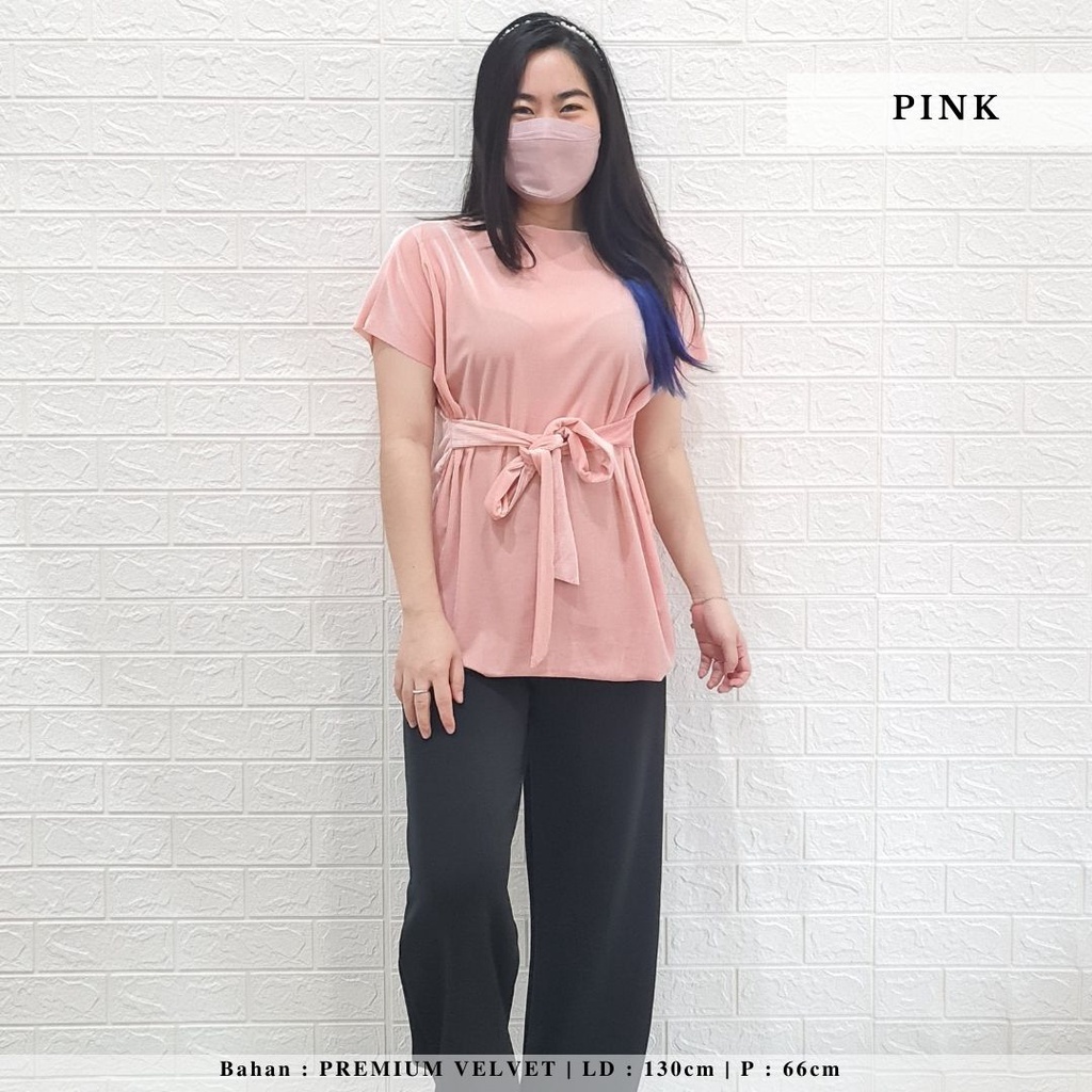 3012 velvet tied top