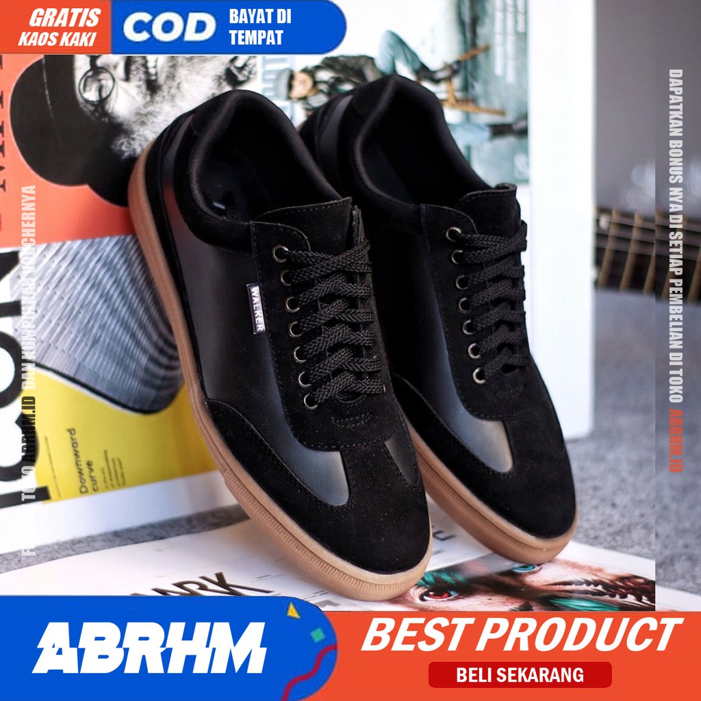 ABRHM X RAMIRES Sepatu Kasual Pria Casual Sepatu Sneakers Pria Sepatu Cowok / Cowo Ori Sepatu Sneaker Kerja Gaya Santai Keren Kekinian Original Murah Terlaris