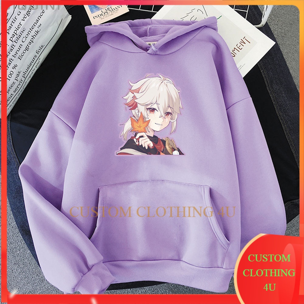 Hoddie Hodie Jaket Hoodie Genshin Impact Kaedehara Kazuha Anime Hoodie Unisex