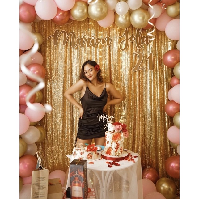 Kain sequin gold / background sequin / kain seribu payet / background foto video ala selebgram