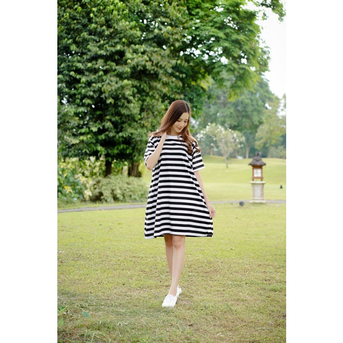 Dress Baju Tidur NANA Midi Dress Katun Terusan Daster Berkantong