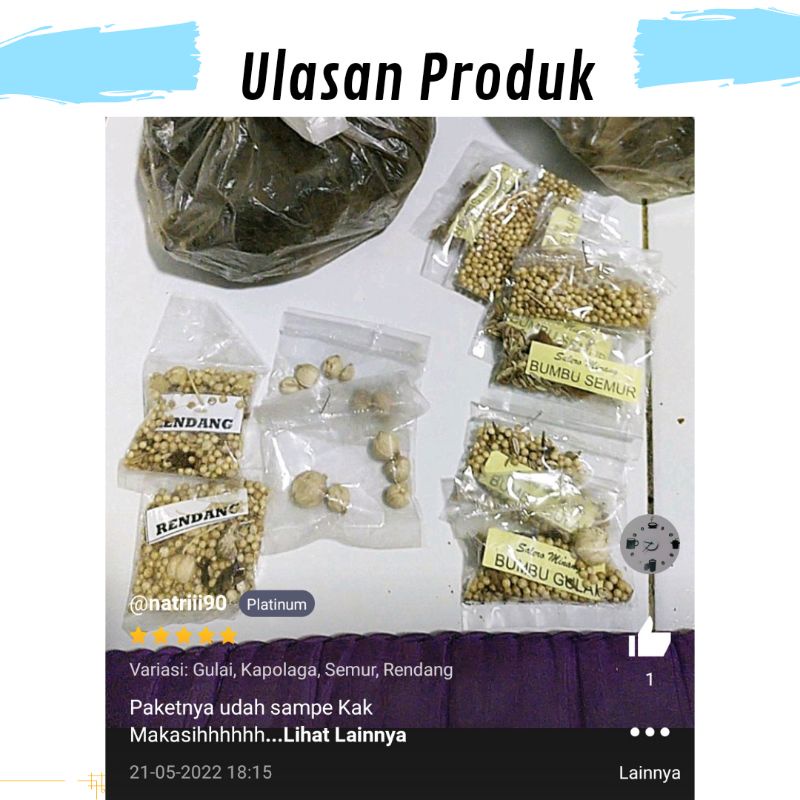 Bumbu Dapur dan Rempah Seribuan Bumbu Masak