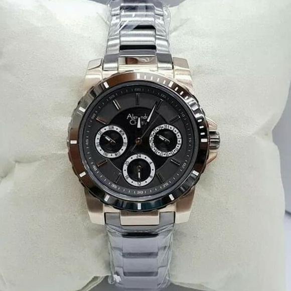 jam tangan alexandre christie ac 6141 wanita soft gold grey barang ada