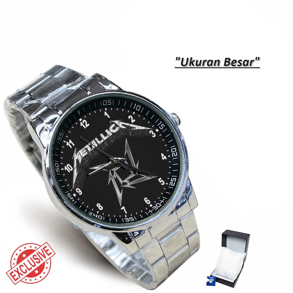 Jam Tangan Rantai Couple METALLICA MOTIF - 2 (Awesome)