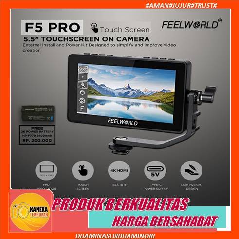 Feelworld Monitor F5 PRO 5.5" 4K HDMI