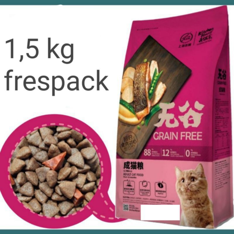 kitchen flavor adult cat food 1,5kg KF adult frespack