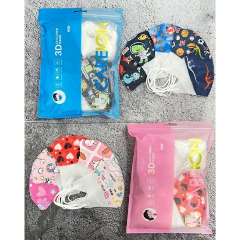 Masker duckbill anak careion isi 50pcs murah