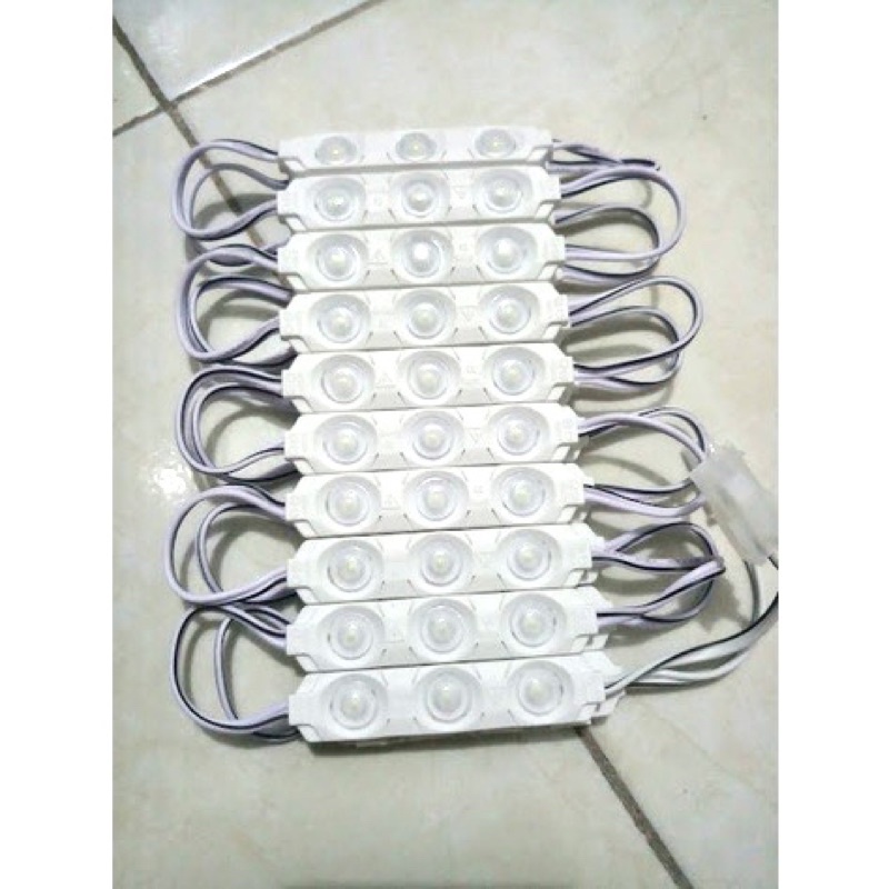 lampu led modul strip 220 volt 3 mata