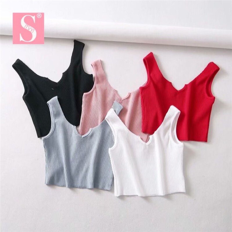 SINGLET CROP SEXI WANITA DEWASA TANKTOP WANITA ONESIZE