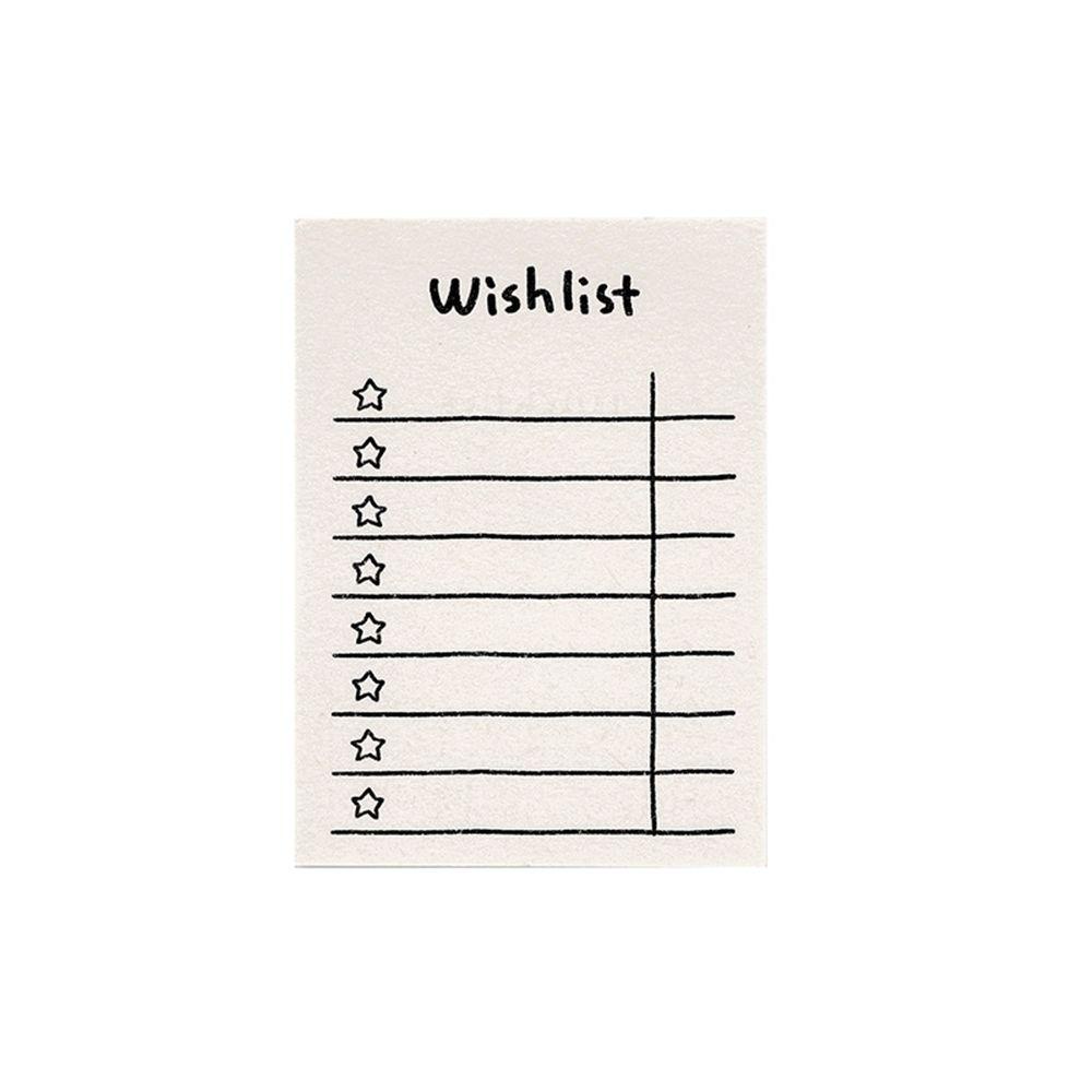 Chookyy 50lembar Memo Pad Decor Alat Tulis Scrapbooking Wishlist To Do List Notepad