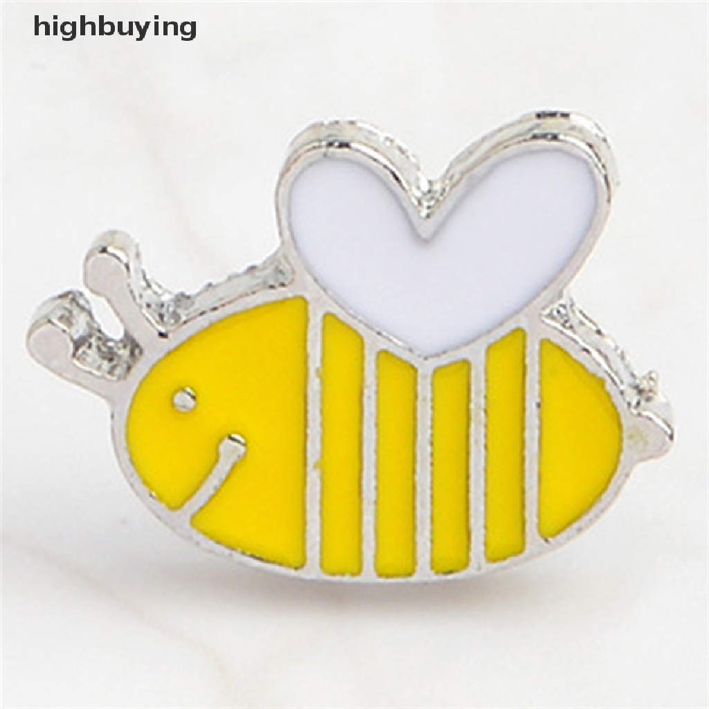 Hbid 4PCS Bros Pin Enamel Bentuk Lebah Lucu Untuk Kerah Kemeja