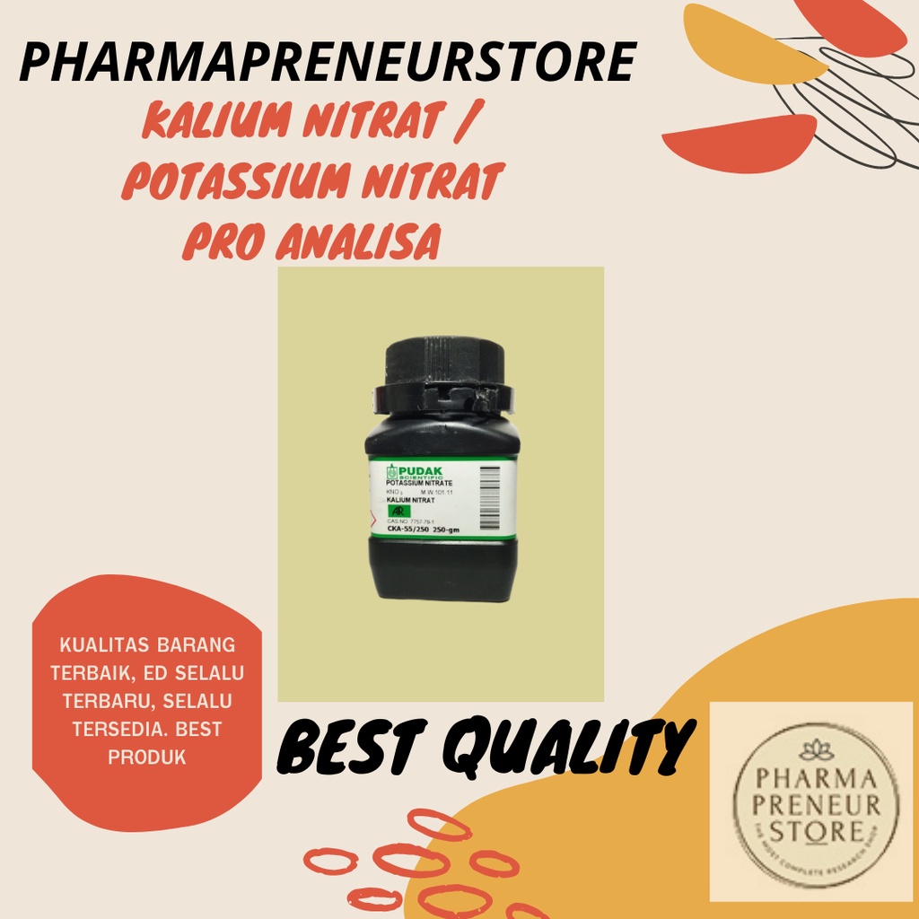 Potassium Nitrat / KNO3 ProAnalis 50 gram dan 100 gram Best Quality