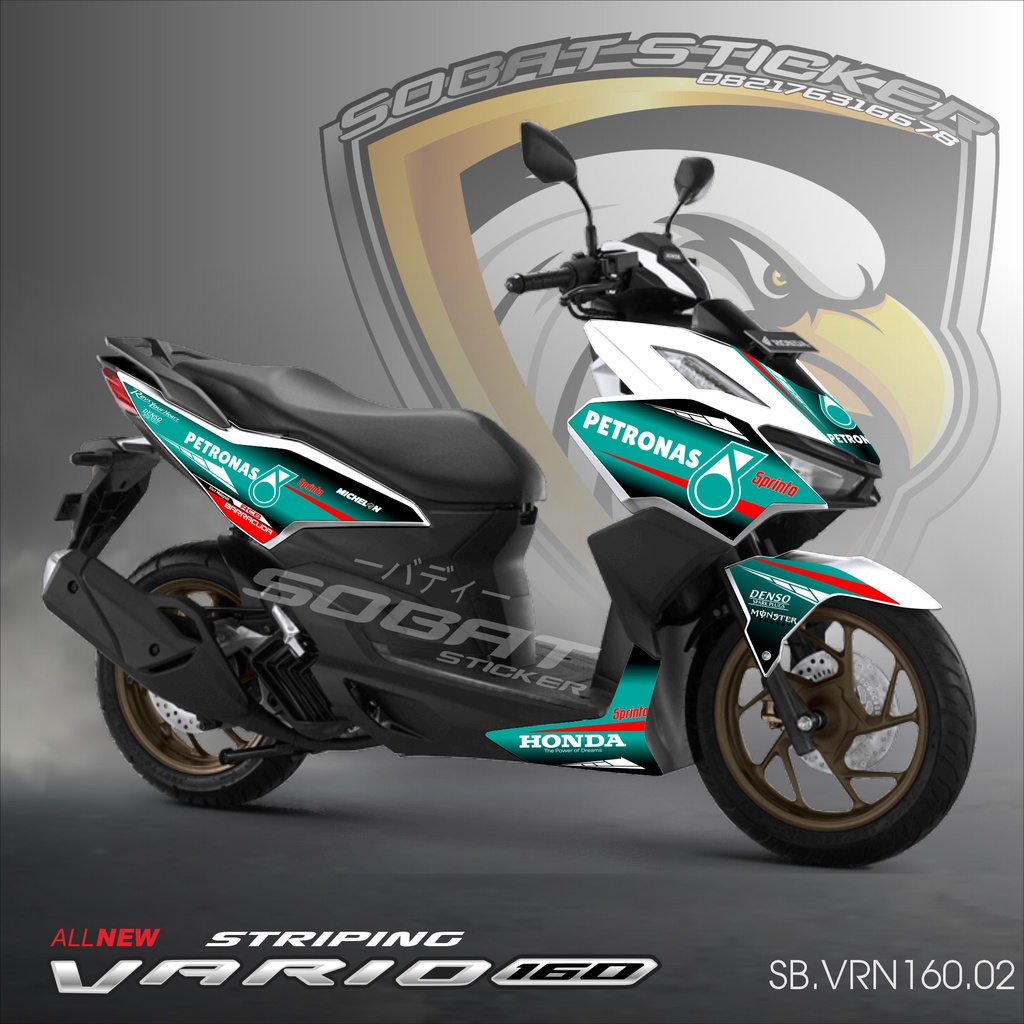 Striping Vario 160 2022 - Sticker Striping All New Vario 160 2022 Livery PETRONAS