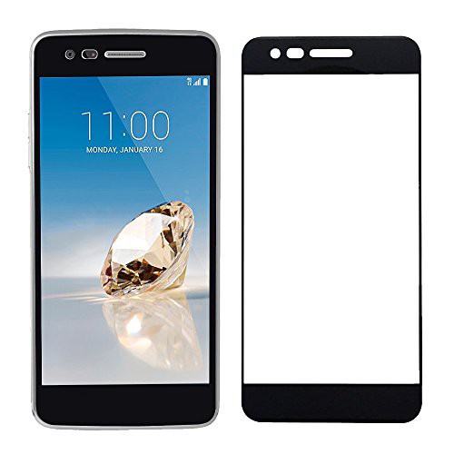 HMC LG K8 2017 X240 - Full Screen Tempered Glass - Lis Black