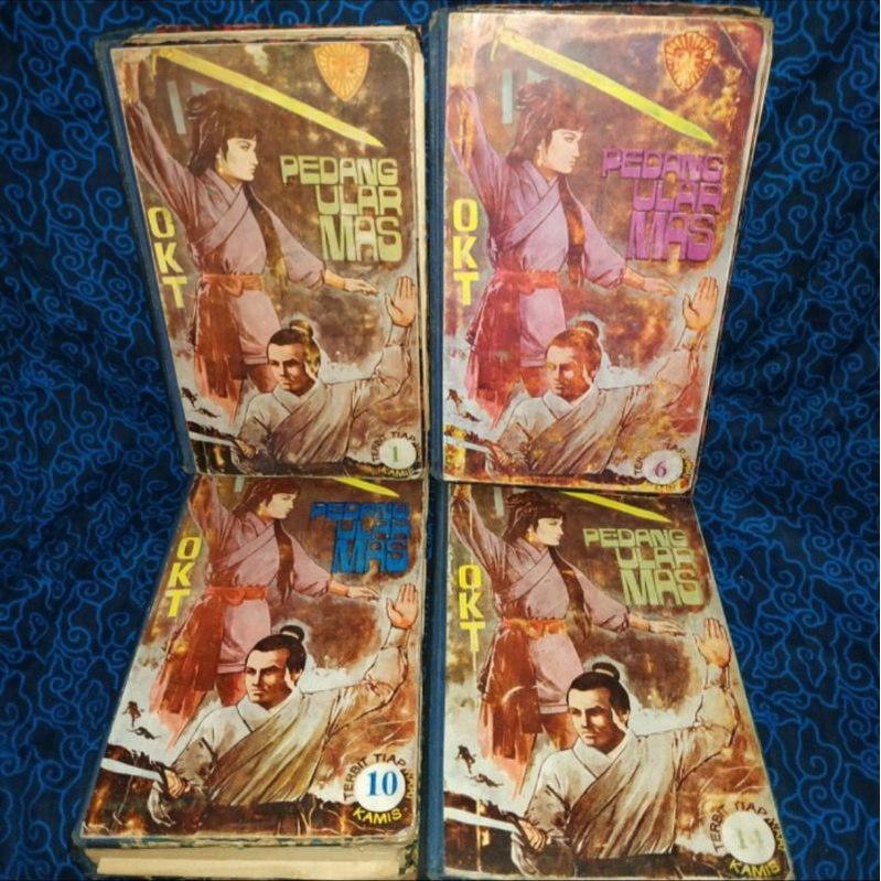 Cersil Pedang Ular Mas OKT 16 jilid Tamat Dibundel hardcover jadi 4
