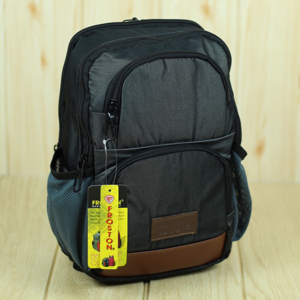 Tas Ransel Cewek Froston 2in1 Kulit Bawah Hitam Back Pack Wanita