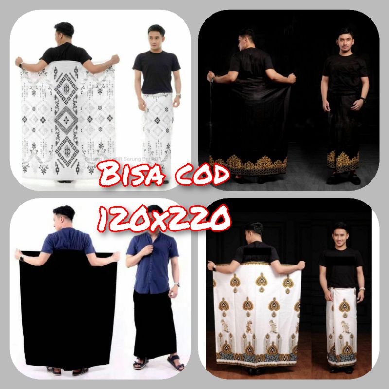 SARUNG BATIK / SARUNG BATIK PRIA / SARUNG BATIK WAYANG / SARUNG MURAH / SARUNG WADIMOR HITAM / SARUN
