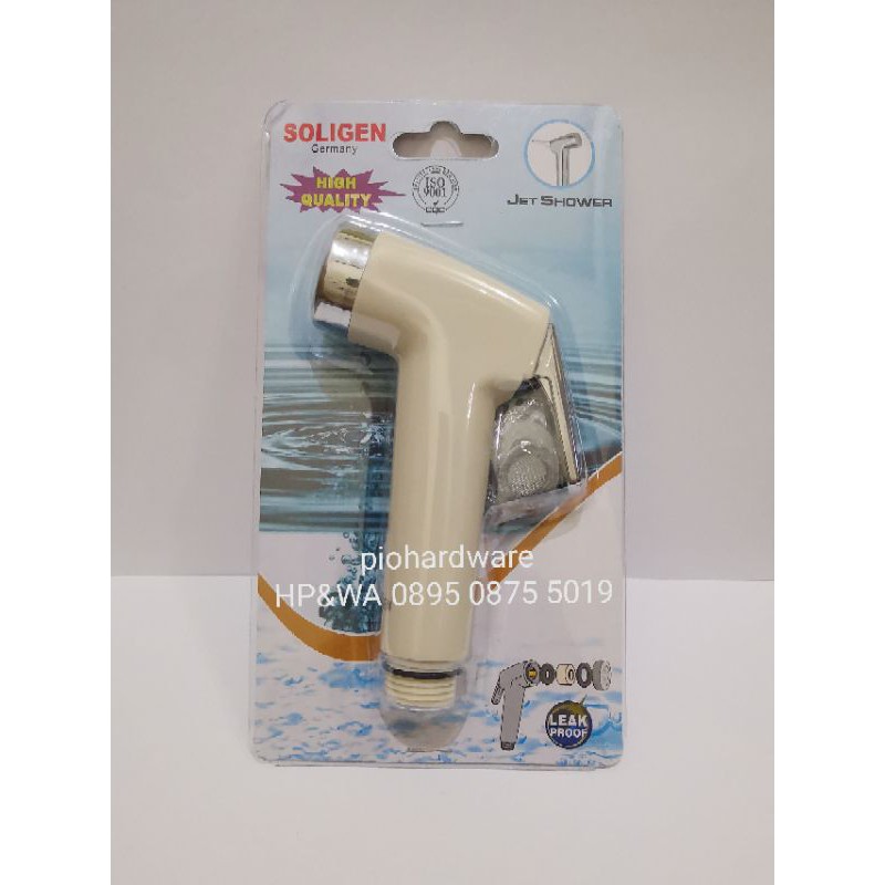 Jual Kepala Jet Shower Bidet Toilet Kloset Soligen Semprotan Air Washer Kamar Mandi Warna Cream