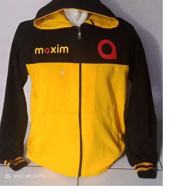 Jaket Hoodie zipper sablon Ojek Online Baru sweater Maxim/jaket ojek nline