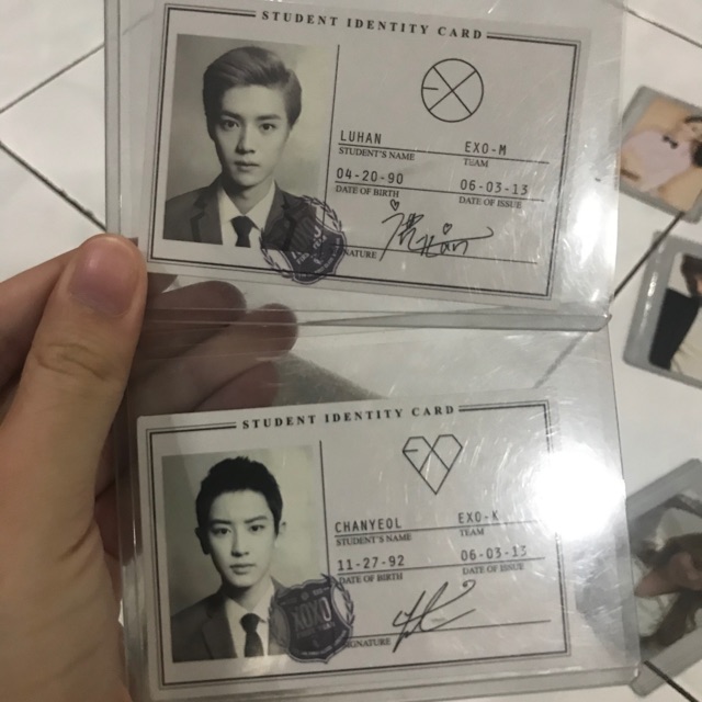 EXO 1st Album XOXO LUHAN & Chanyeol Photocard