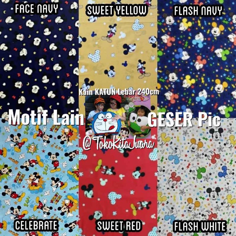 Motif Anak Laki Bahan Kain Katun Good Quality Uk 0 5m X 2 4m Shopee Indonesia