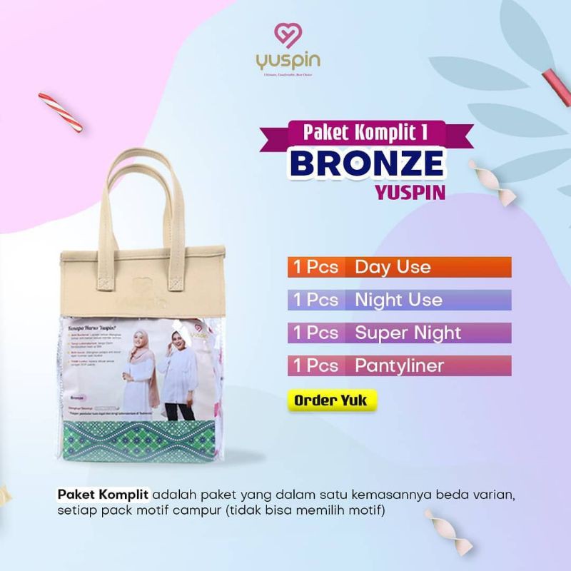 Yuspin pembalut kain ( paket lengkap yuspin)