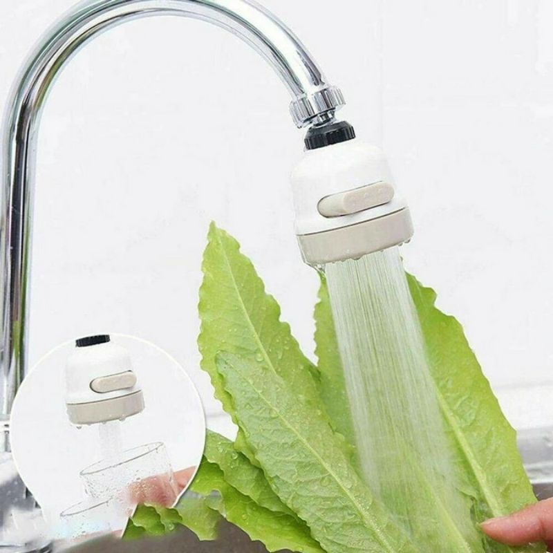 BluePink Sambungan Kran Air Flexible 3 Mode Flex Turbo Faucet Sprayer Otomatis Cuci Piring Aliran De