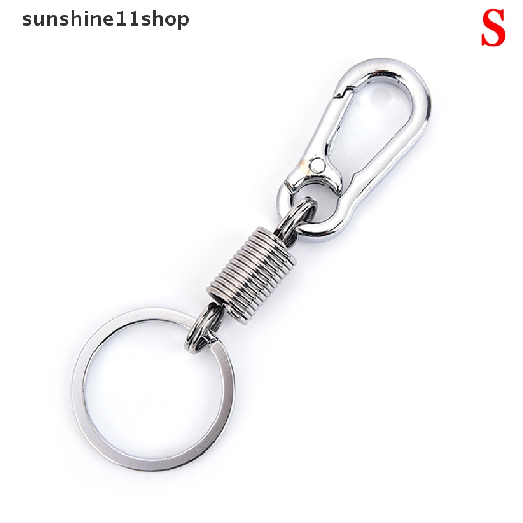 Sho 1pc Gantungan Kunci carabiner Bentuk Labu Bahan Stainless steel anti Hilang