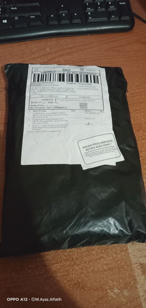 Nivana - Couple Atasan Ayah Anak Ibu Batik Mega Merah Sarimbit Keluarga Seragam