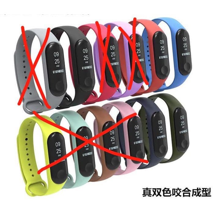 Xiomi Mi Band 3 Strap Replacement Sport band Gelang silicon