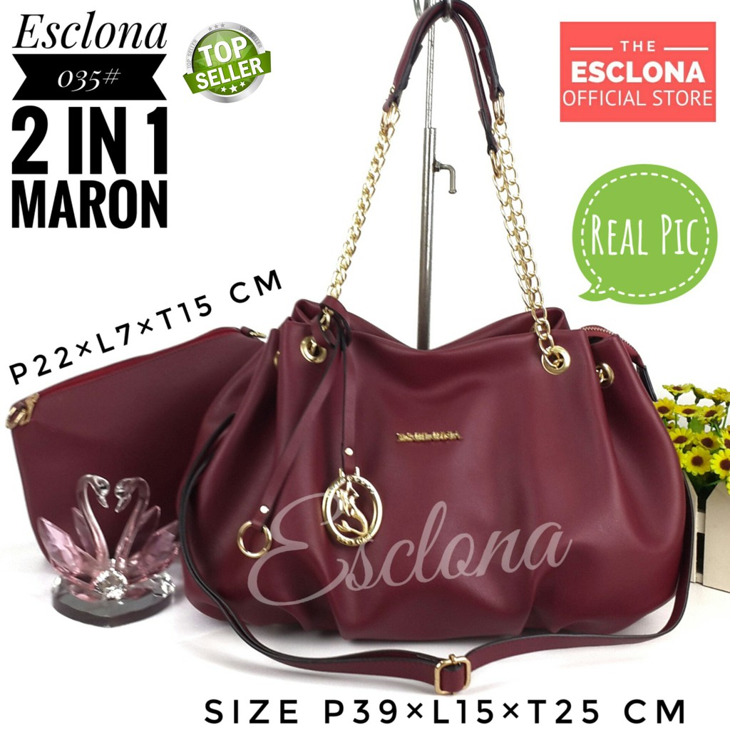 TAS WANITA IMPOR ESCLONA 035 TAS BATAM WANITA TAS BAHU TAS SELEMPANG WANITA TAS KERJA FASHION S3