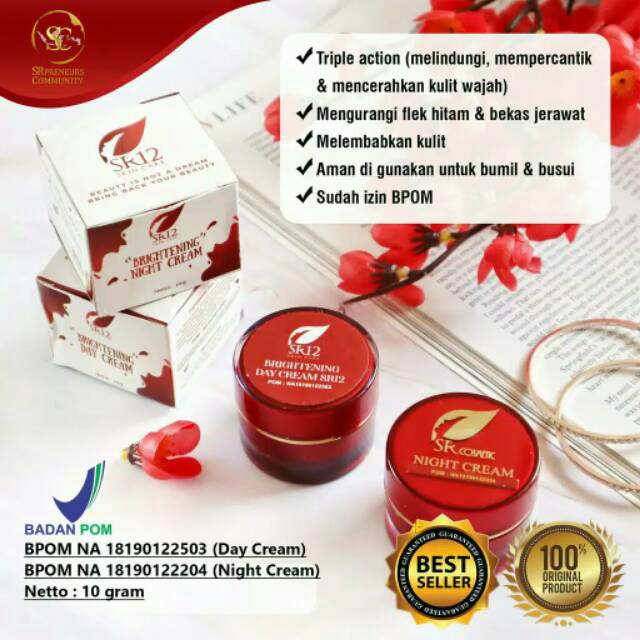 BRIGHTENING CREAM SR12/KRIM PENCERAH SR12/KRIM BRIGHTENING SR12