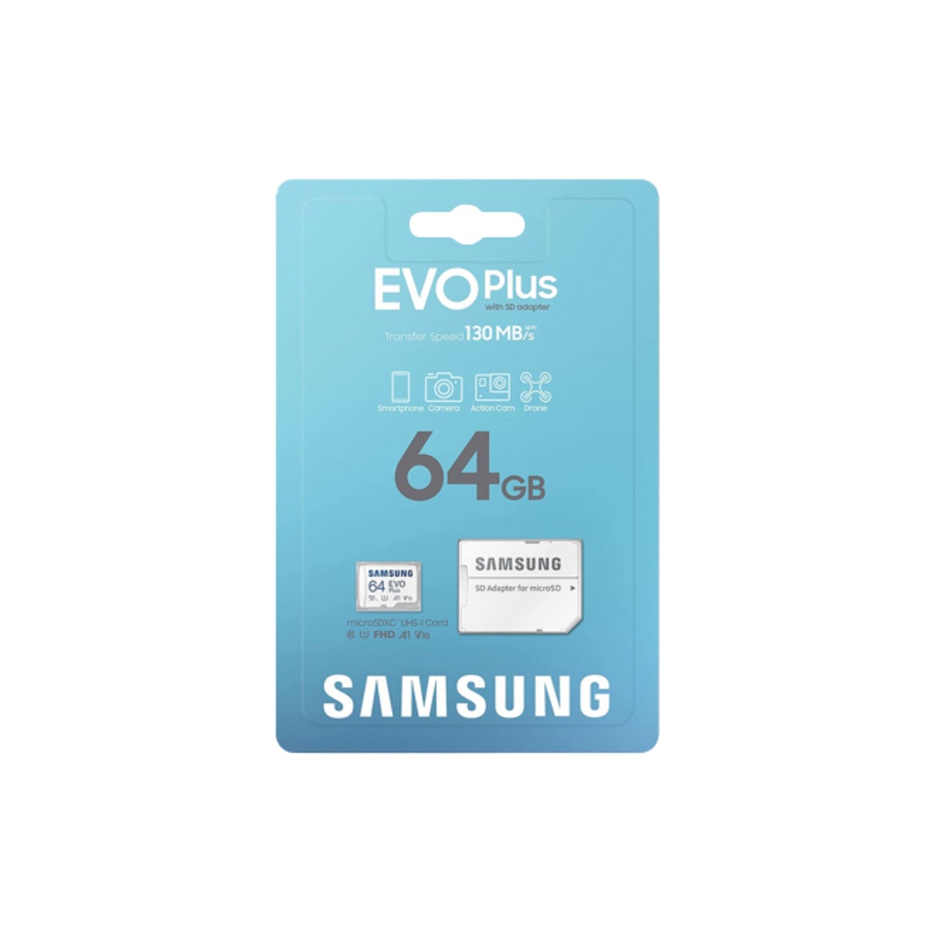 Micro SD Samsung EVO Plus 64GB / 128GB/ 256GB w/Adaptor Original