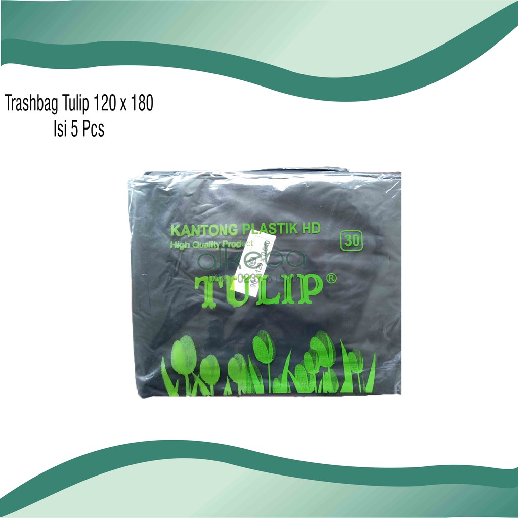 Trash bag Jumbo merk tulip 120 x 180 cm Trashbag Kantong plastik sampah ekstra size