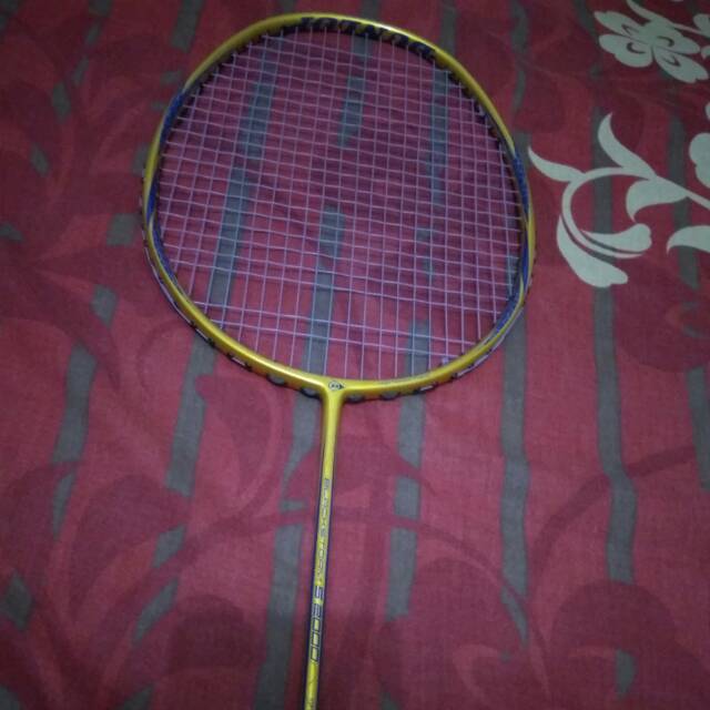 Raket dunlop blackstorm series original gold blue raket badminton raket bekas berkwalitas