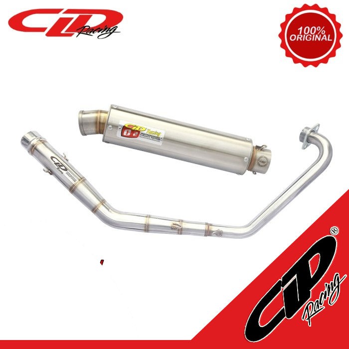 Knalpot Motor Yamaha R15 dan MT15 CLD Racing C2 Bulat