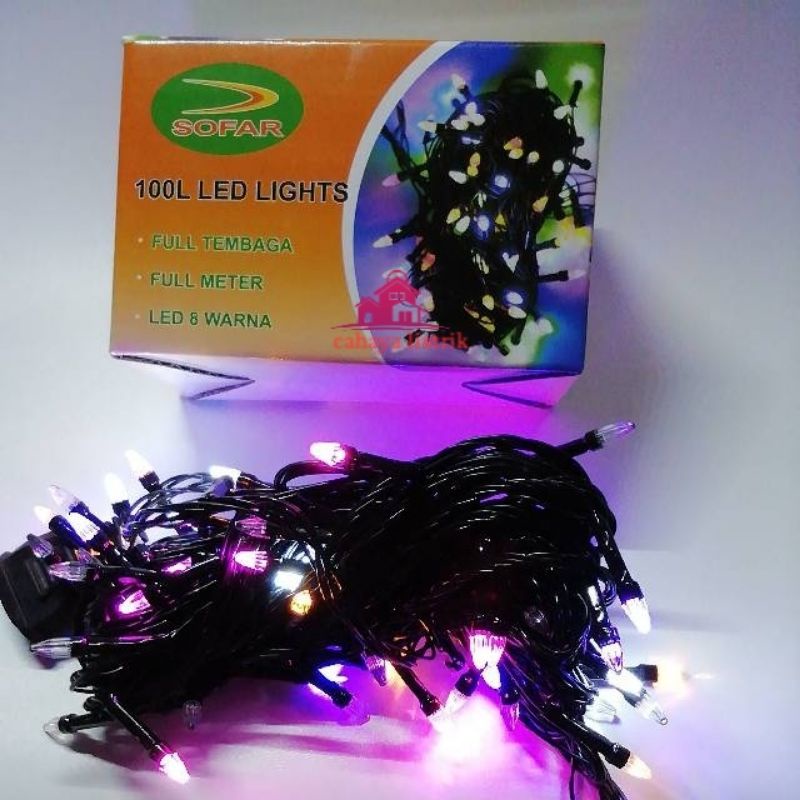 LAMPU TUMBLR / LAMPU NATAL LED / TUMBLR LIGHT / TUMBLR LED 8WARNA LANCIP / ROKET / KABEL HITAM