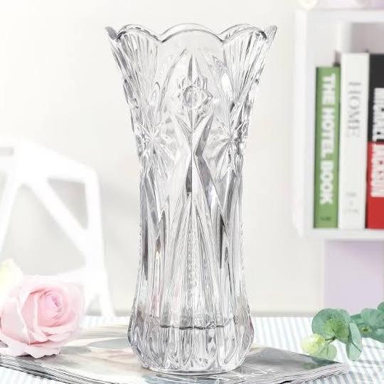 Vas bunga kristal+ Vas kristal mewah+ Vas bunga kaca