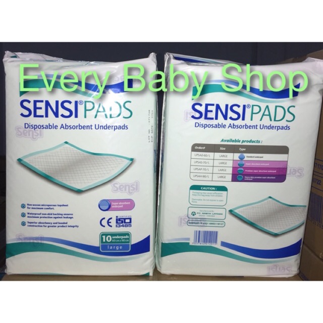 Perlak Alas Ompol SENSI PADS - Alas Pipis Training Kucing Anjing LARGE 60x90cm Sensipad Sensipads Under Pad