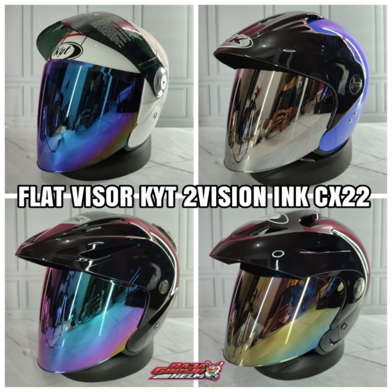 FLAT VISOR VENOM INK CX22 KYT 2 VISION KYT ROMEO VISOR FLAT VENOM INK CX22 KYT 2VISION KYT ROMEO KYT