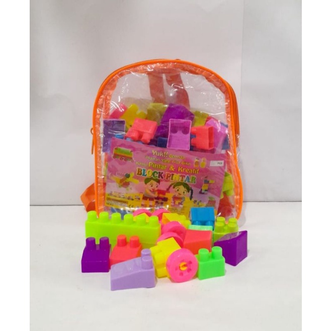 MAINAN BLOCK ANAK MURAH / MAINAN BLOCK HANLO ISI 60pc